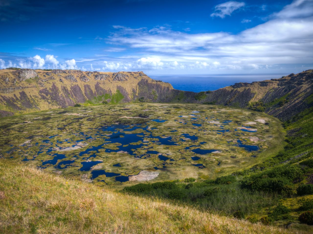 krater wulkanu Rano Kau